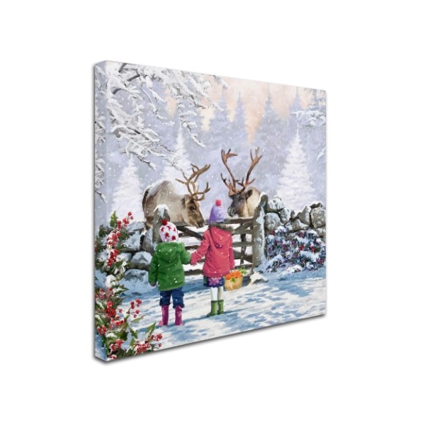 The Macneil Studio 'Reindeer Pair' Canvas Art,35x35